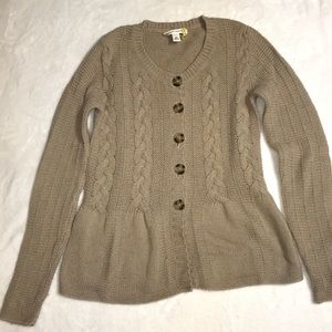 Banana Republic tan long sleeve sweater